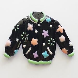 Multicolored Brooch - Jacket with Stars